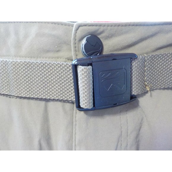 Wind River Outfitters Belted Hiking Trail 7 Pkt Shorts Taupe Mens - Picture 5 of 5